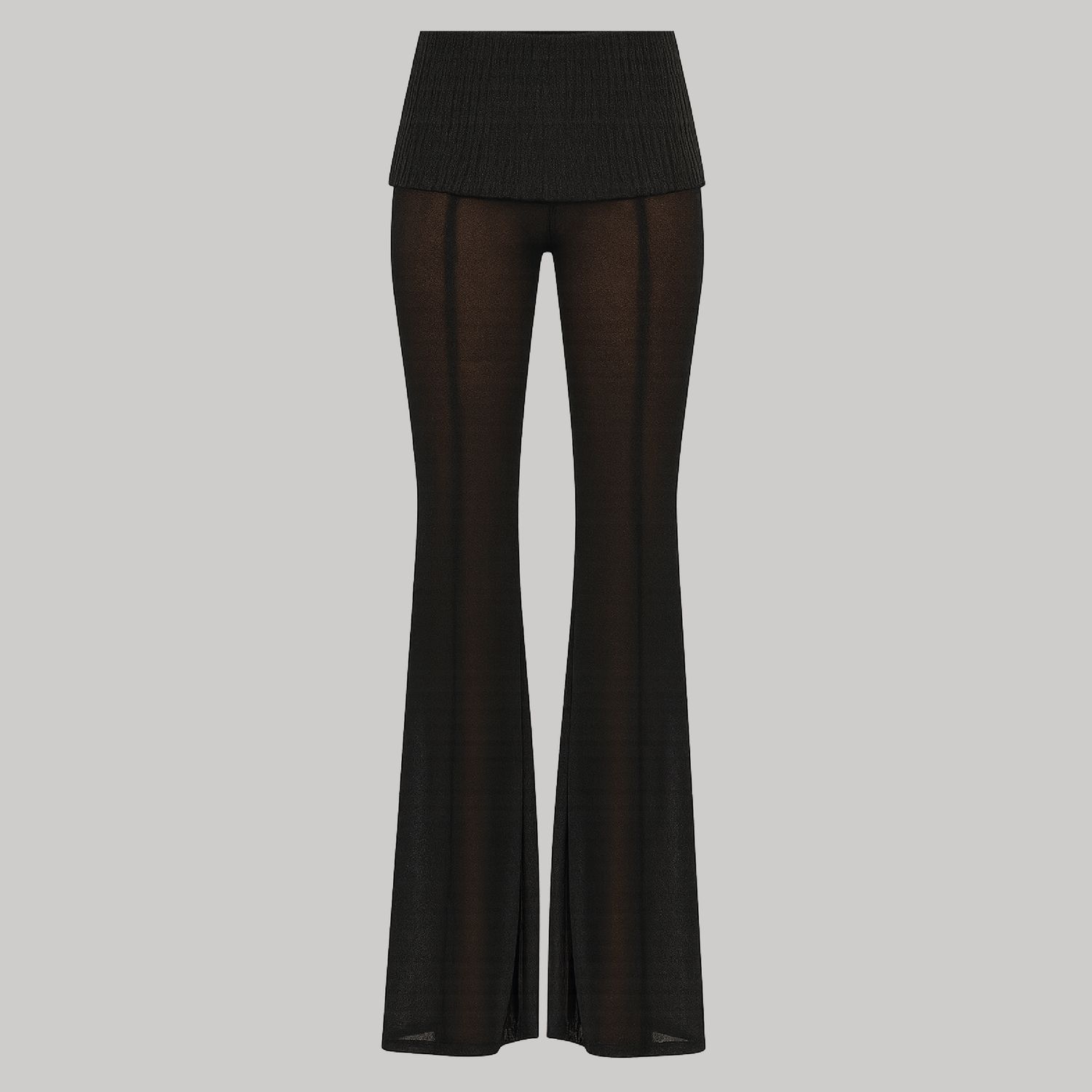 Pantalón campana con falda superpuesta