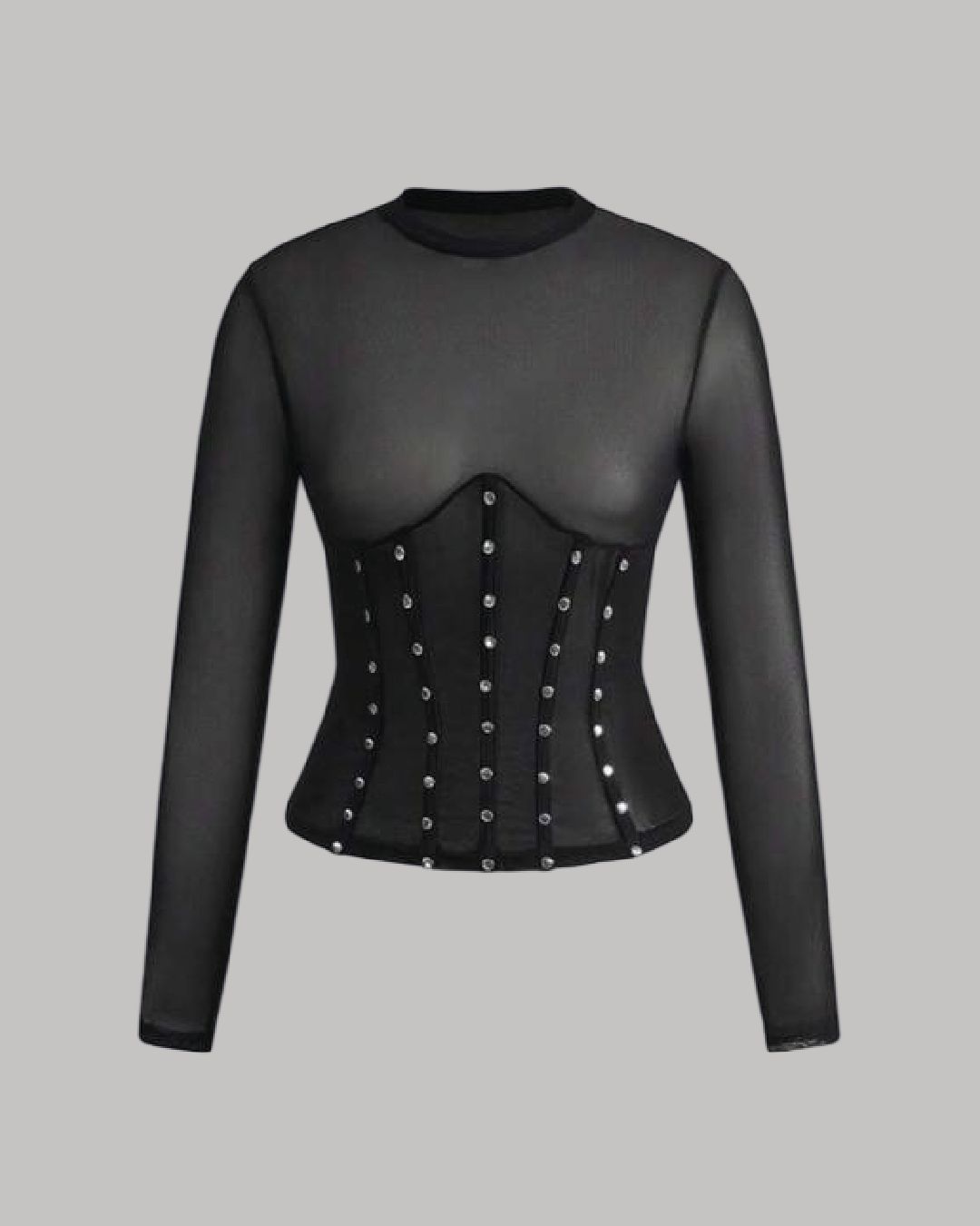 Blusa con varillas mesh