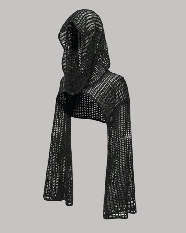 Manguitos de malla con capucha “Hooded Mesh Spell”