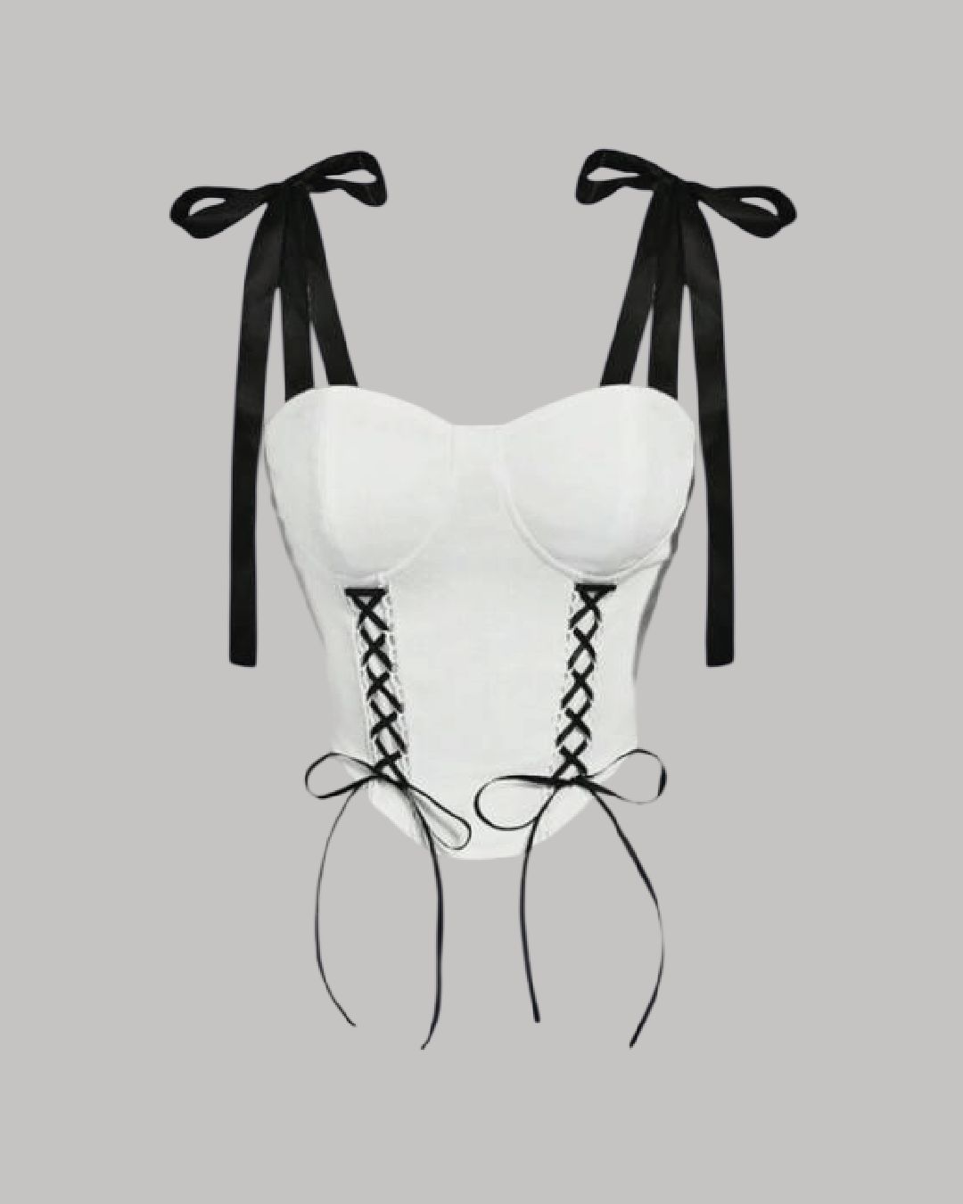 Bustier “Lace-Up Sleeve Siren”