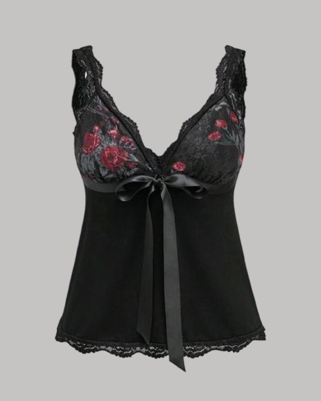 Blusa encaje floral “Floral Lace Top”