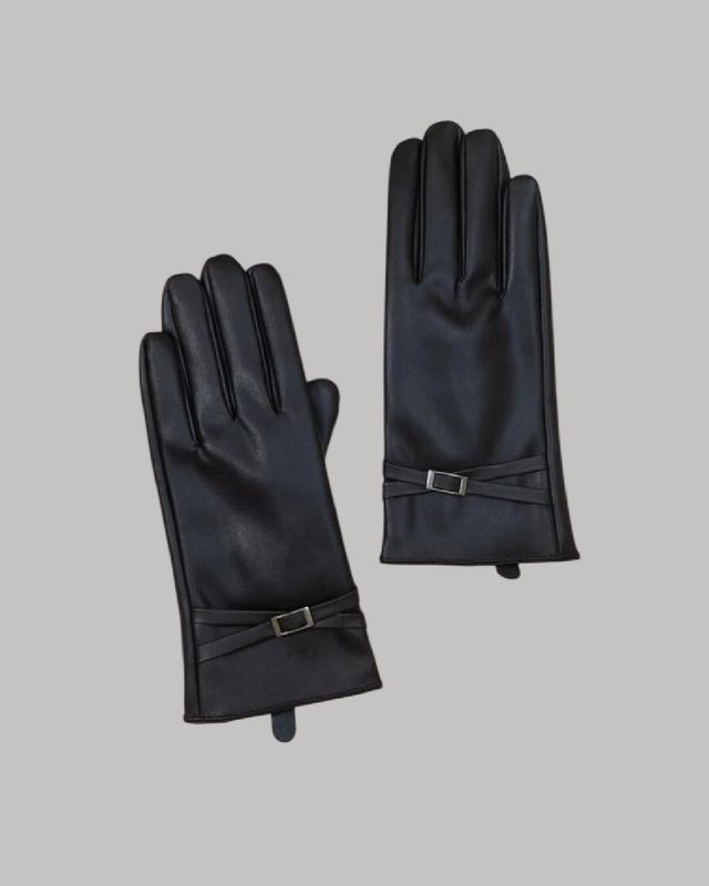 Guantes de cuerina “Faux Leather Gloves”