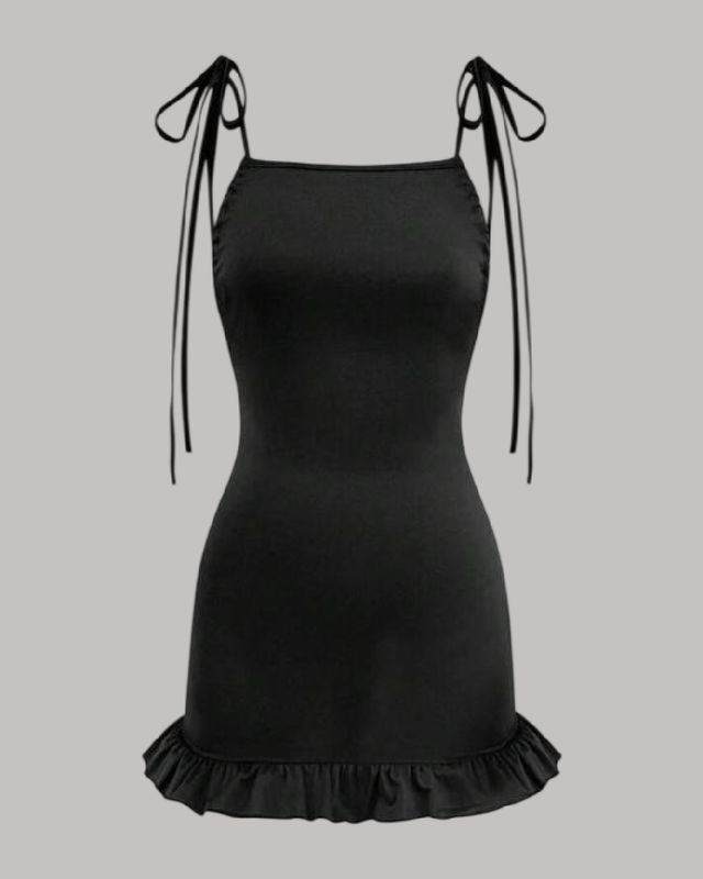 Vestido corto espalda descubierta