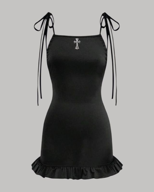 Vestido corto espalda descubierta