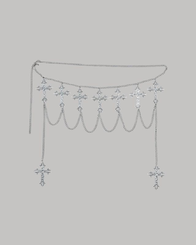 Cadena de cintura cruces