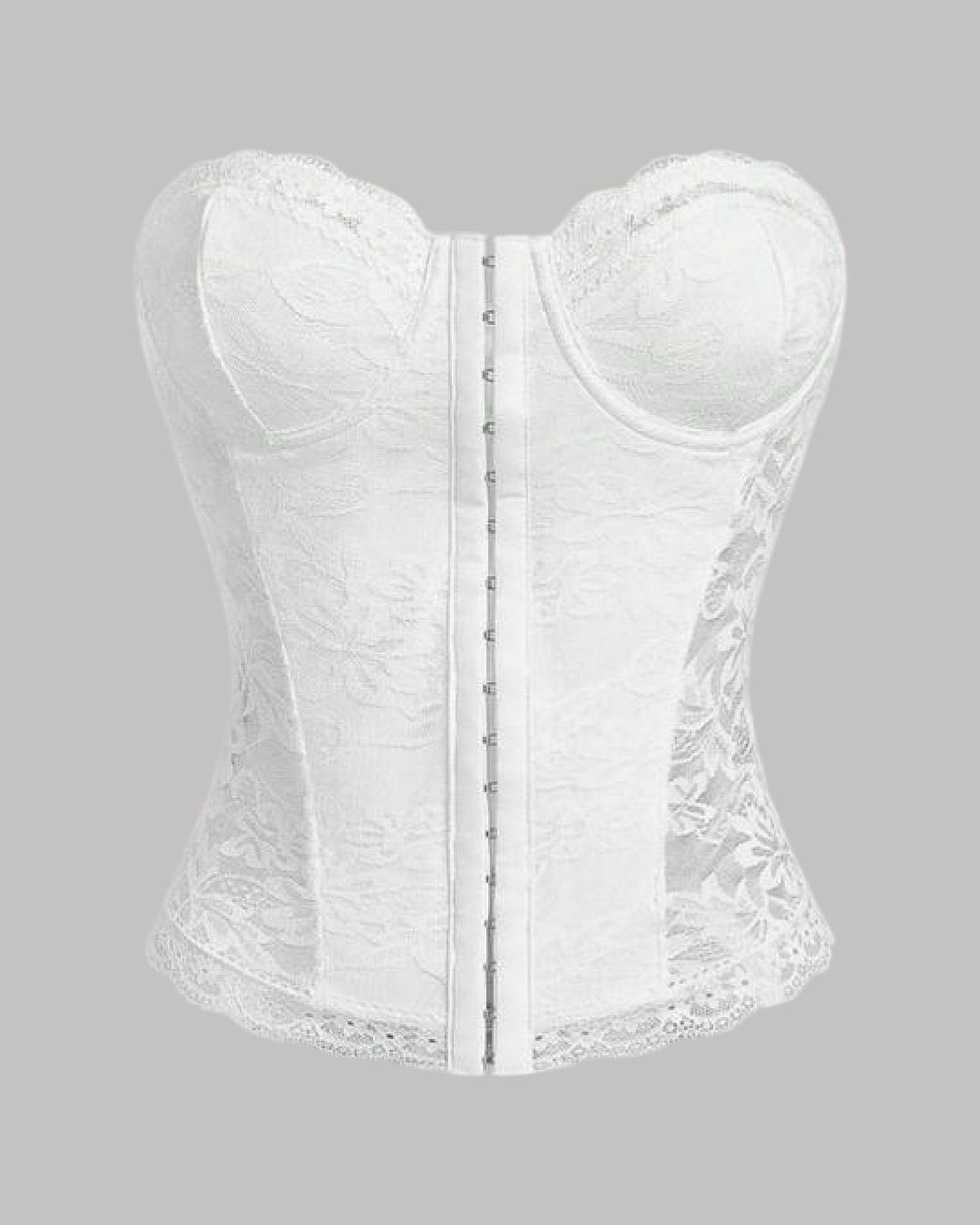 Corsé de encaje con copa