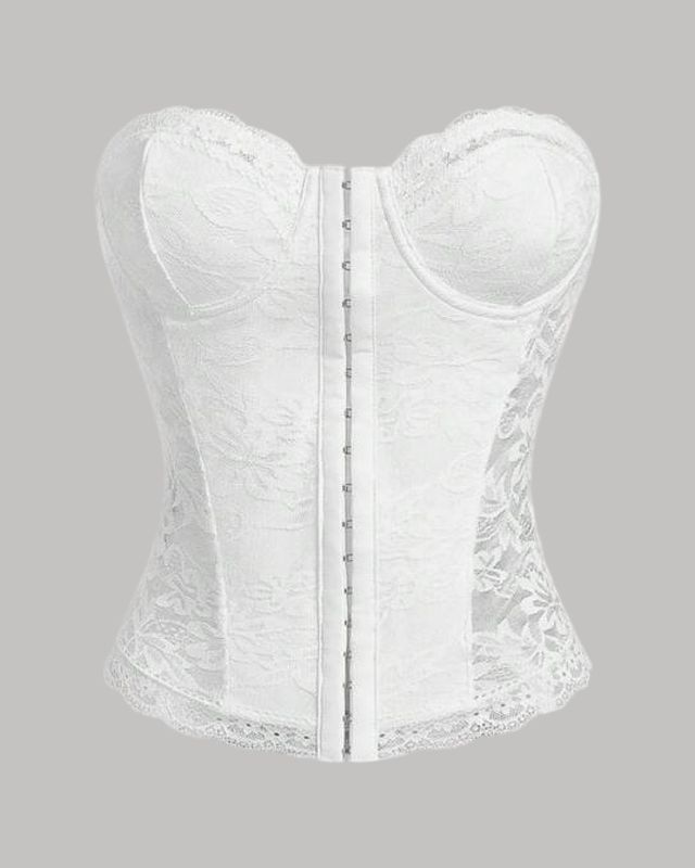 Corsé de encaje con copa