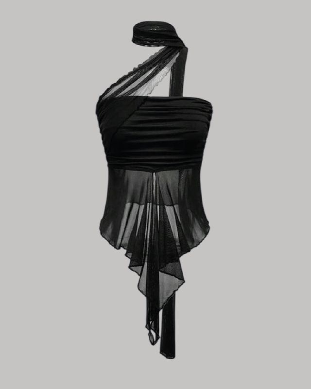 Top capas + cuello incluido