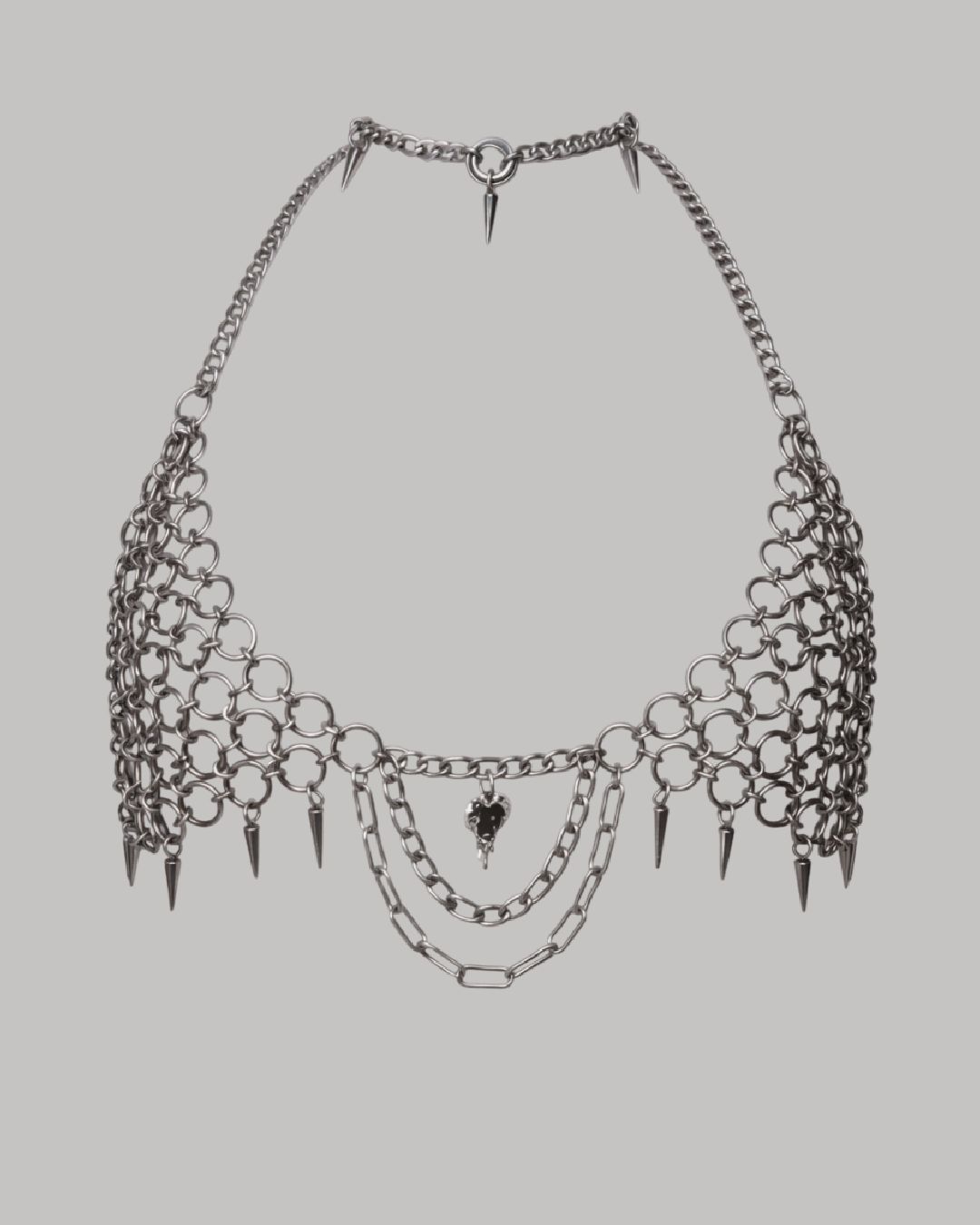 Cadena corporal “Spike &amp; Heart Body Chain”