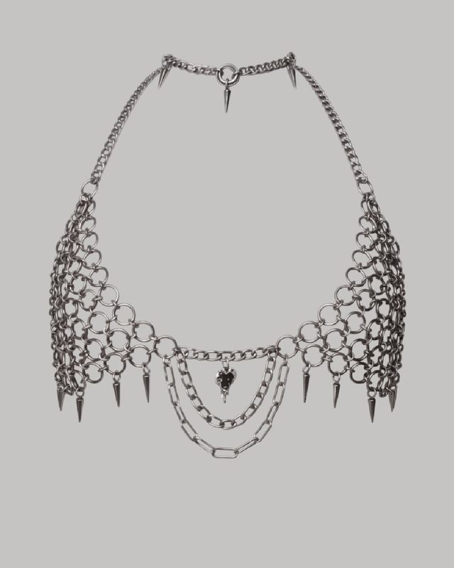 Cadena corporal “Spike &amp; Heart Body Chain”