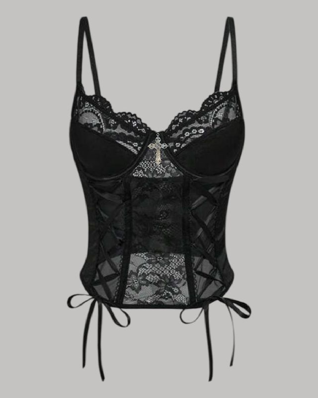 Bustier con encaje “Lace Bustier”