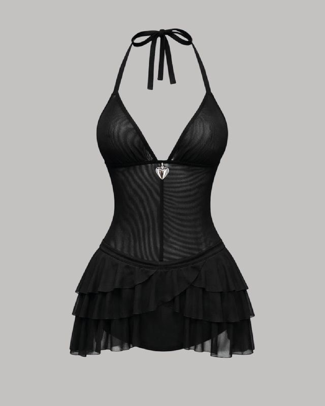 Enterizo encaje con short