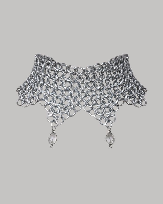 Choker “Chainmail Double Charm”