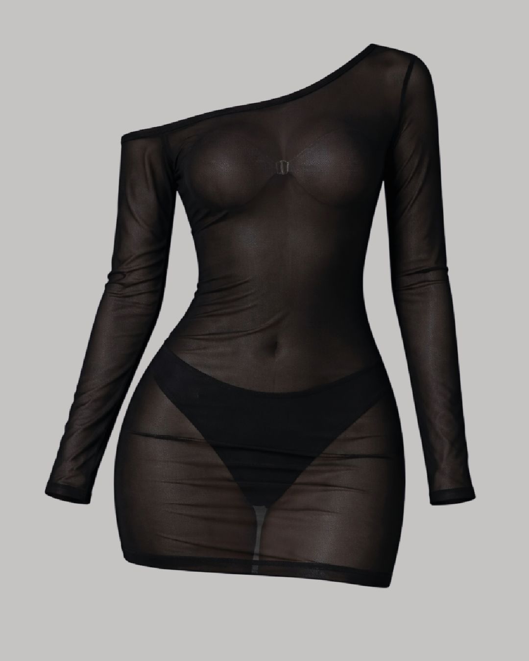 ​Vestido asimétrico mesh