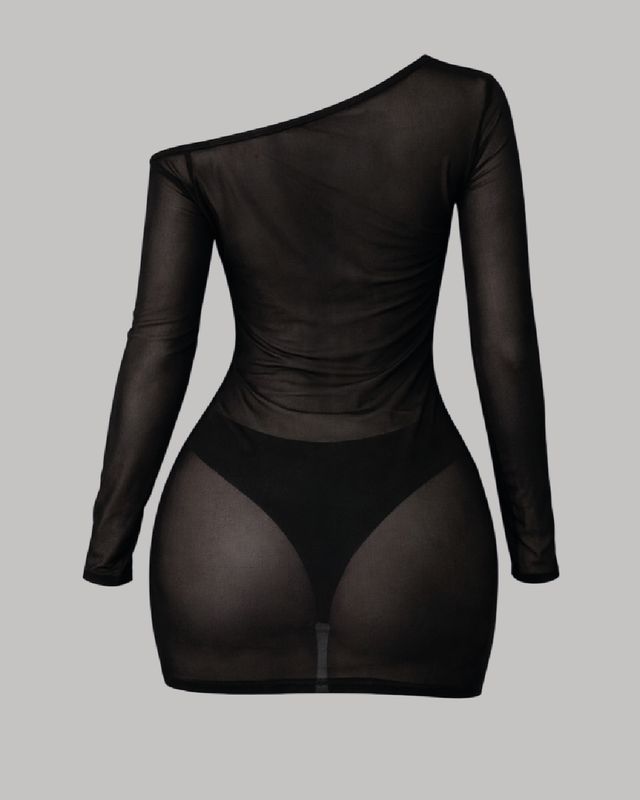 ​Vestido asimétrico mesh