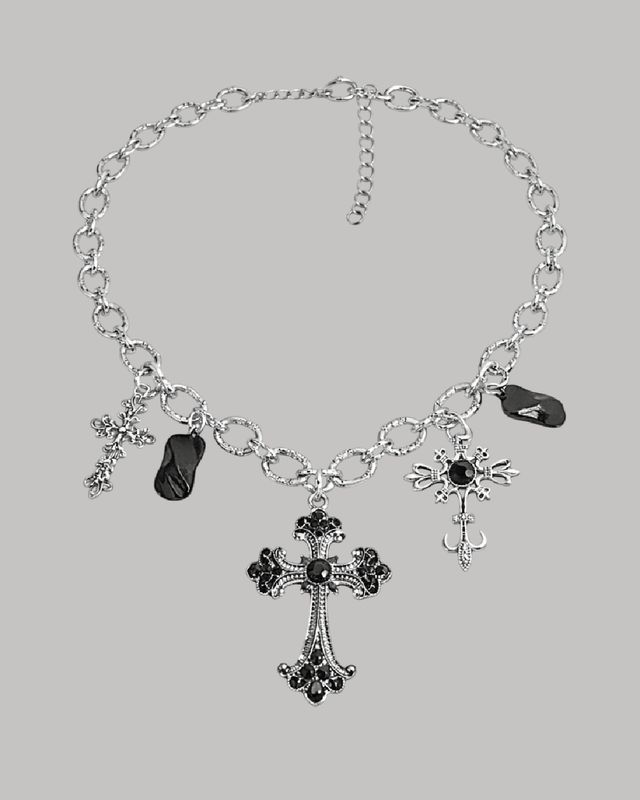 ​Collar de cruces estilo chunky