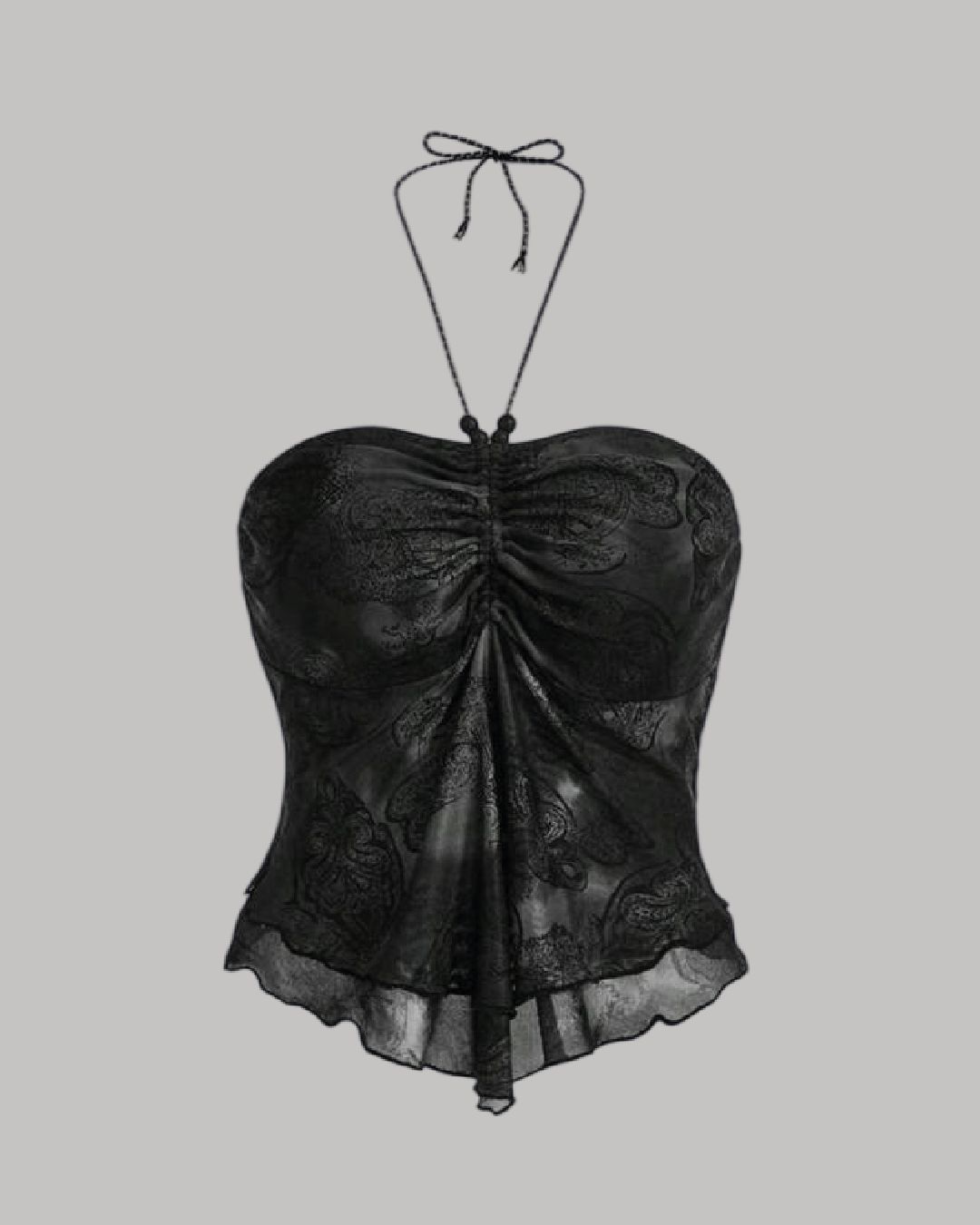 Top con diseño de flores