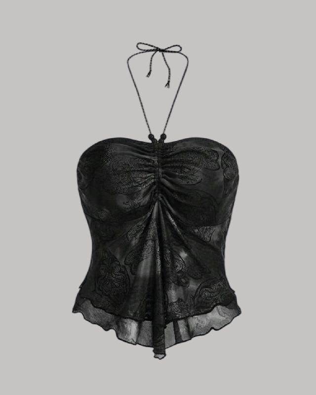 Top con diseño de flores