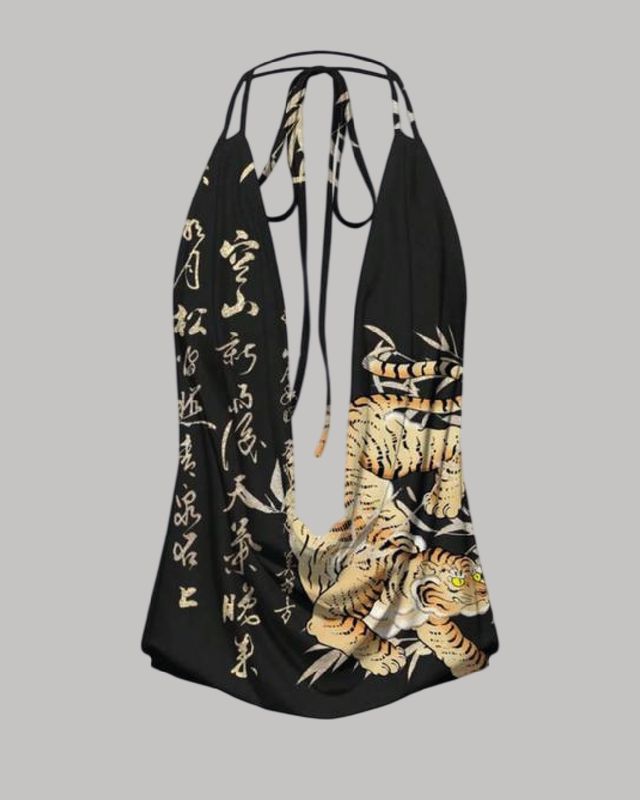 Blusa con cuello caído