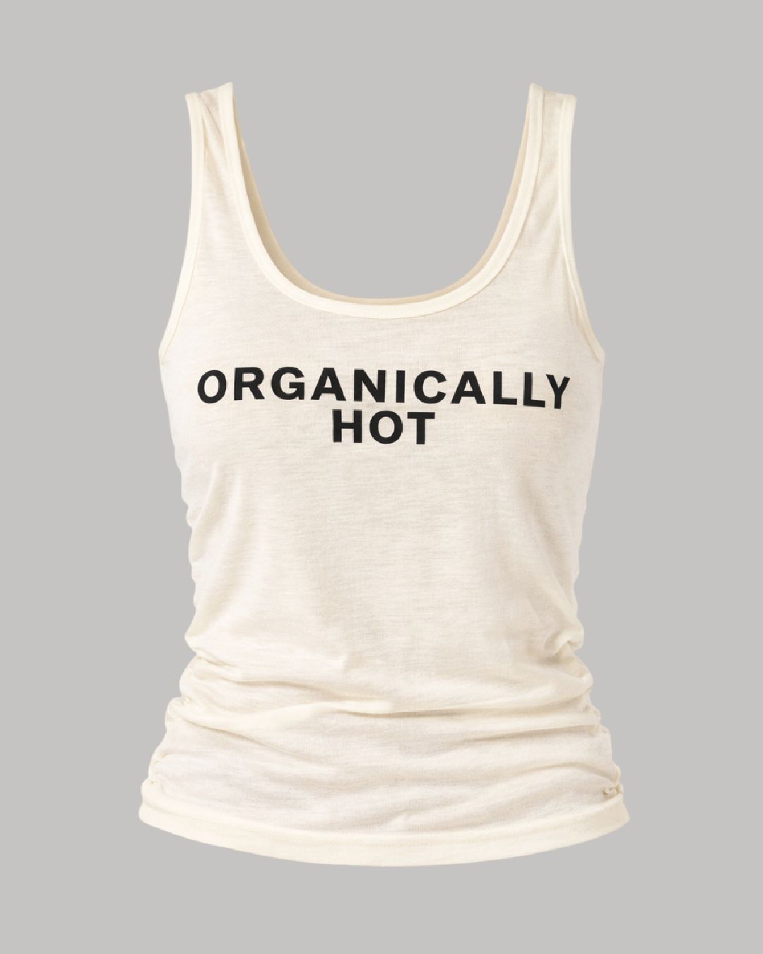 Top blanco estilo camiseta