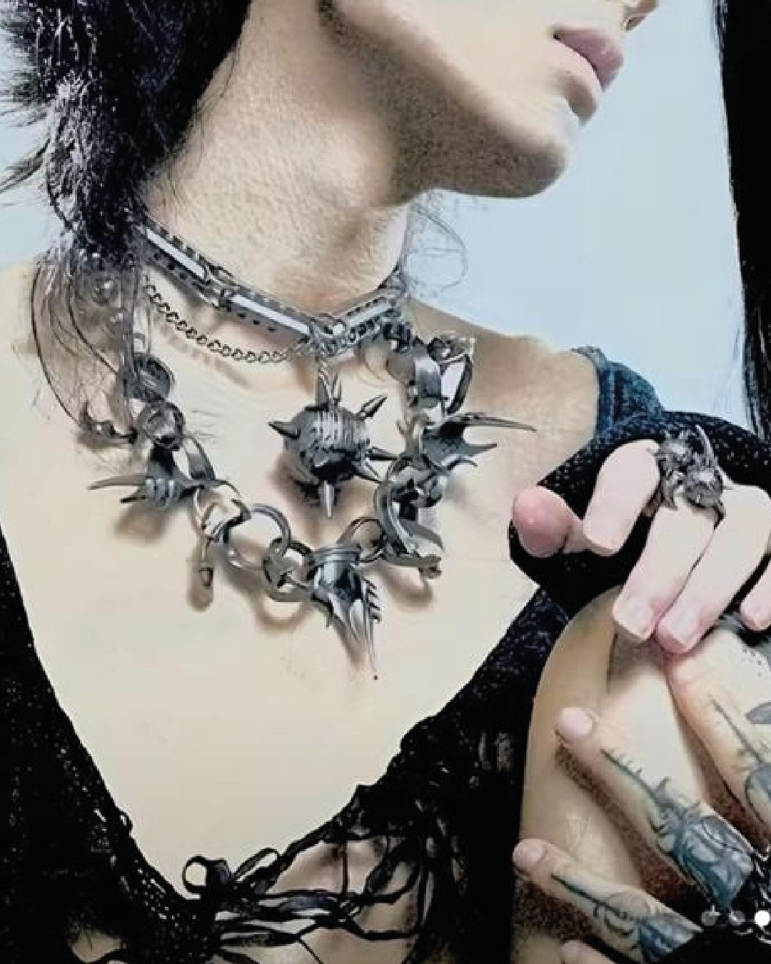 Collar industrial estilo chunky