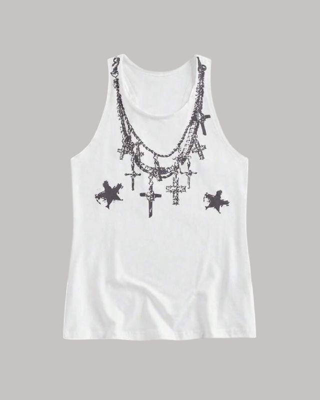 Tank top con estampado