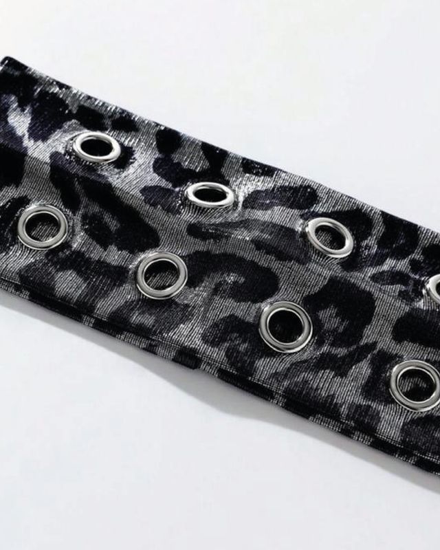 Headband bicolor con remaches