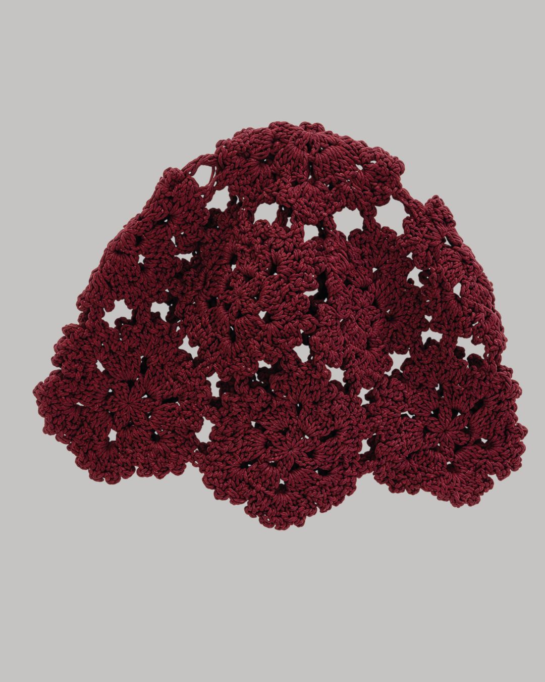 Gorrito tejido rojo