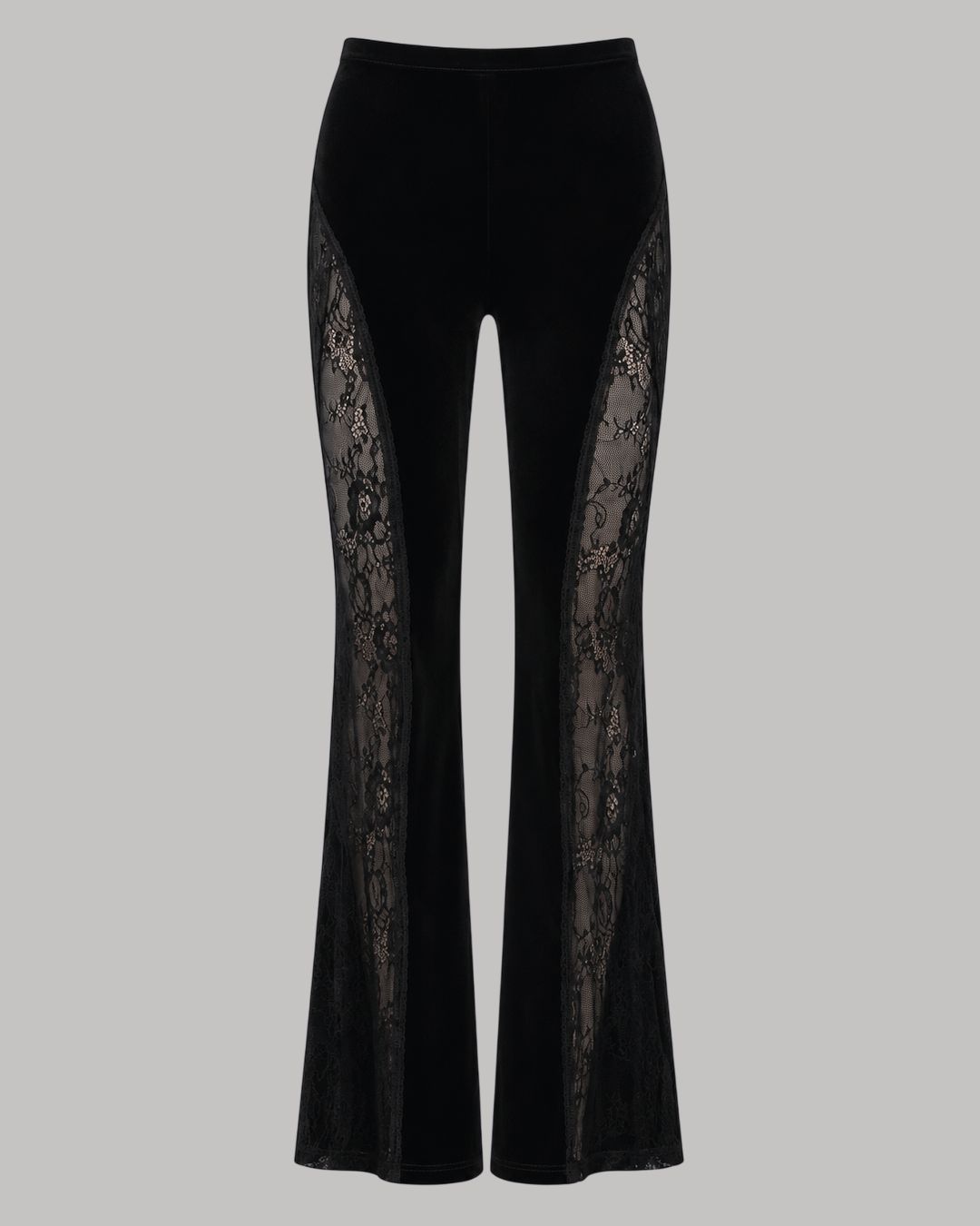 Pantalón de terciopelo con encaje