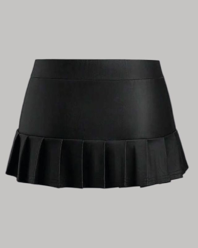 Skort de cuerina