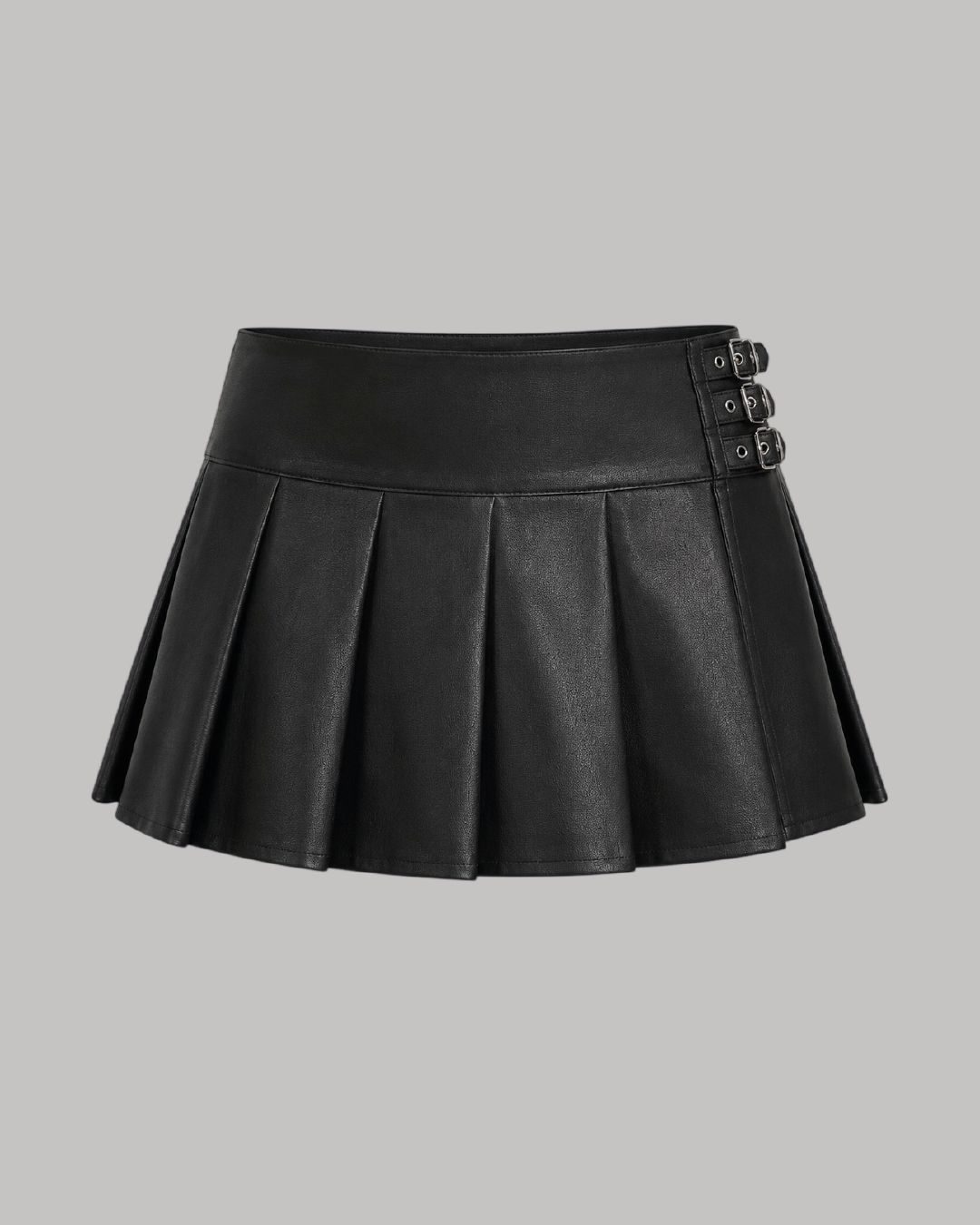 Falda de paletones en cuerina