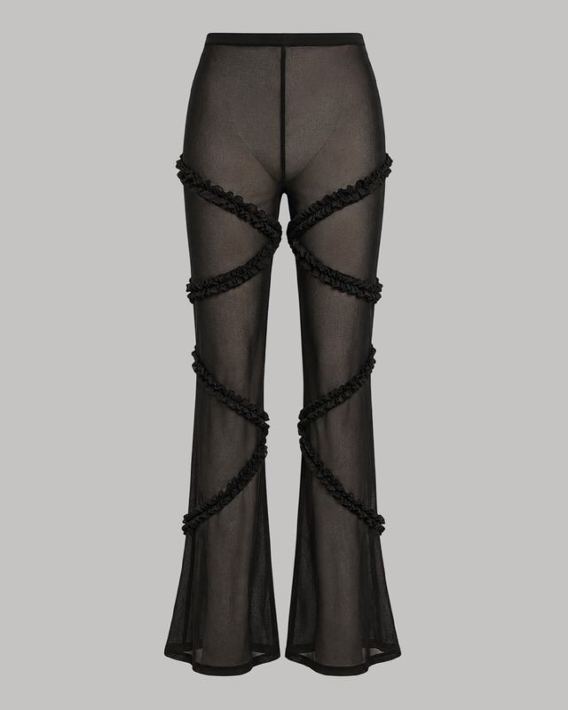 Pantalón mesh con diseño