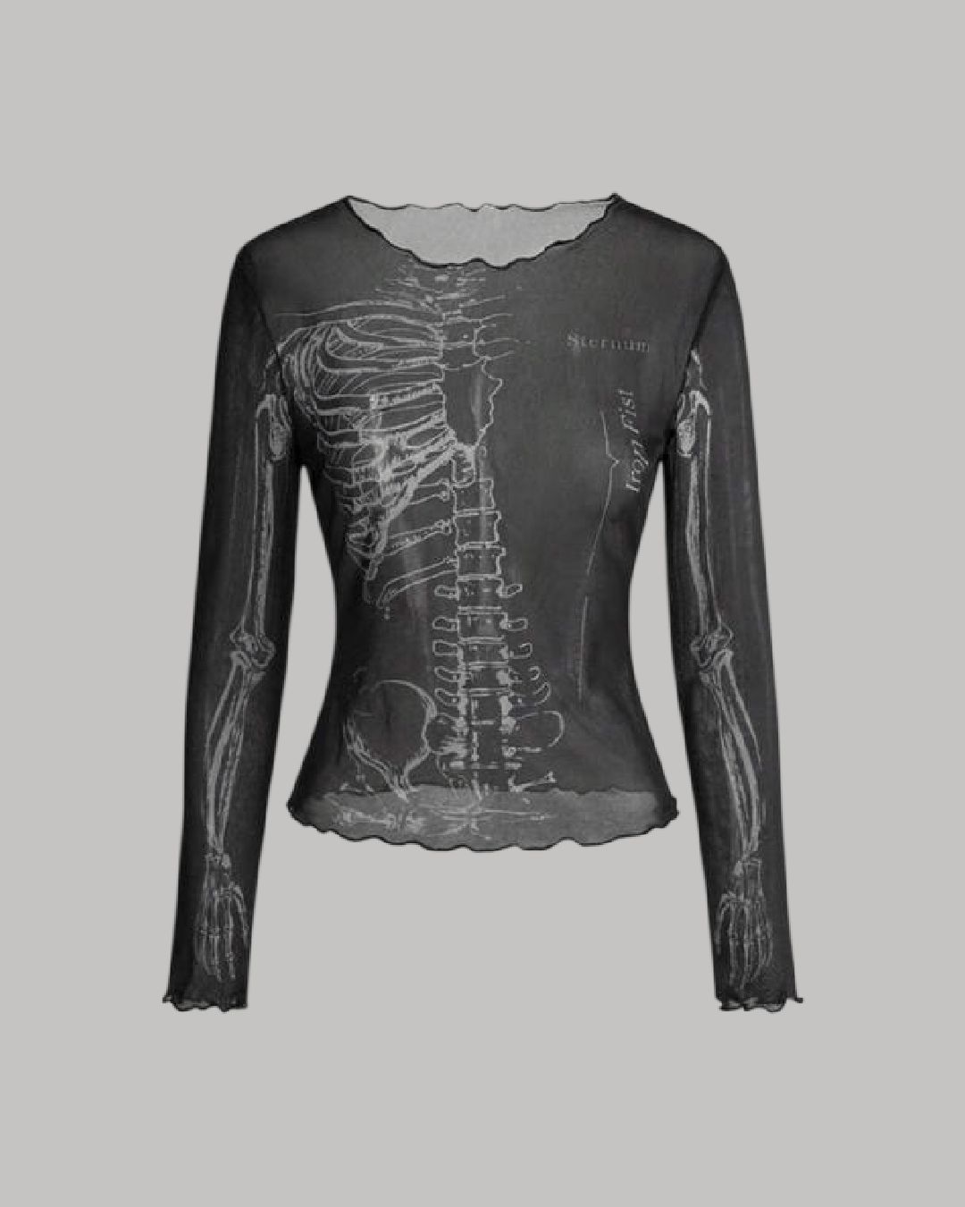 Blusa manga larga de esqueleto
