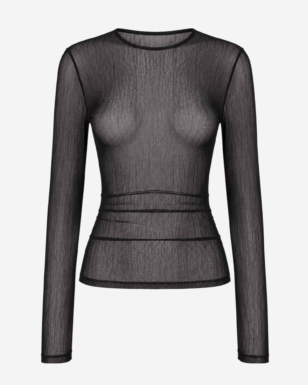 ​Blusa mesh manga larga