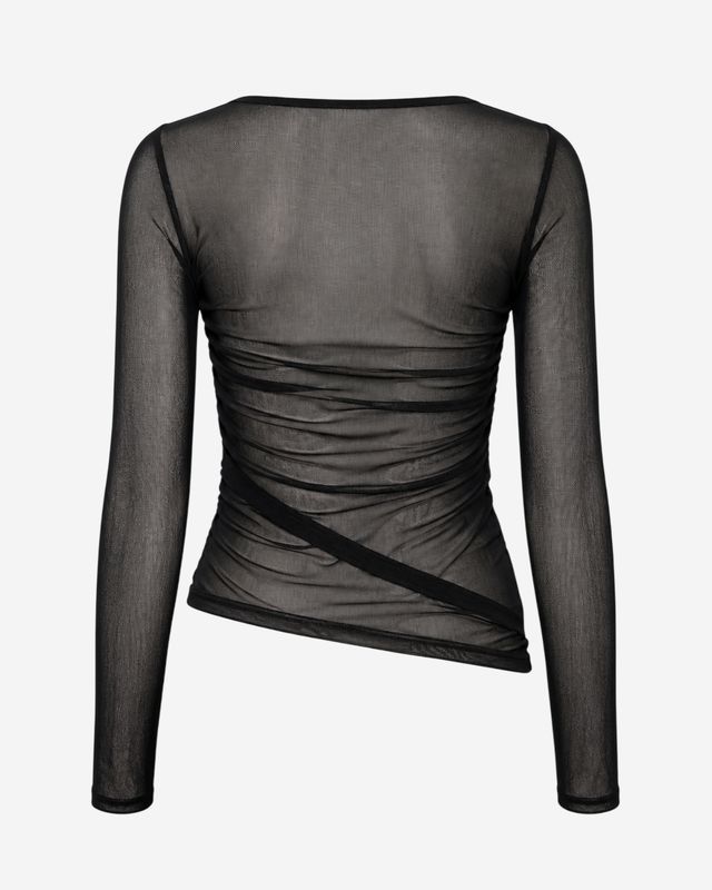 ​Blusa mesh manga larga