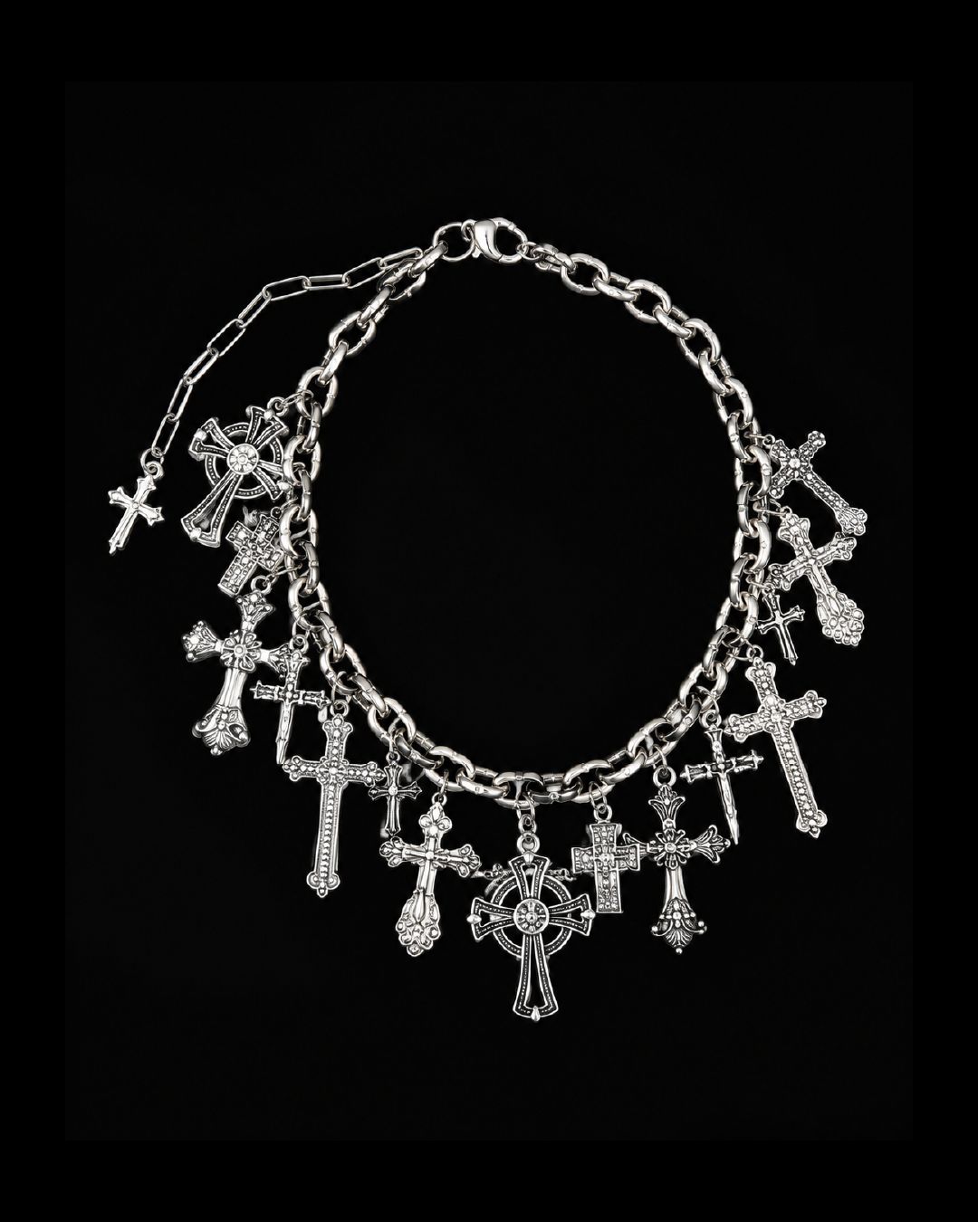 Choker con cruces variadas chunky