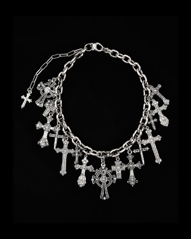 Choker con cruces variadas chunky