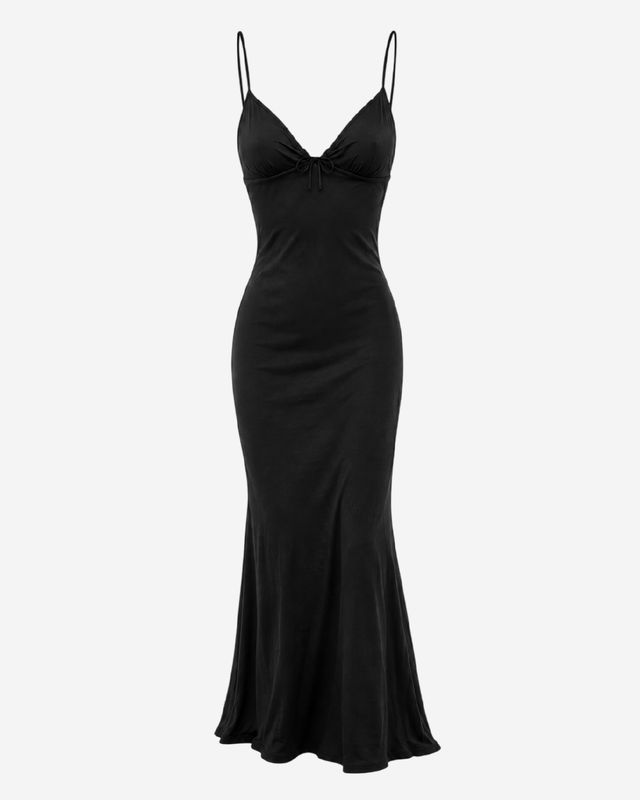 Vestido casual con corte de sirena