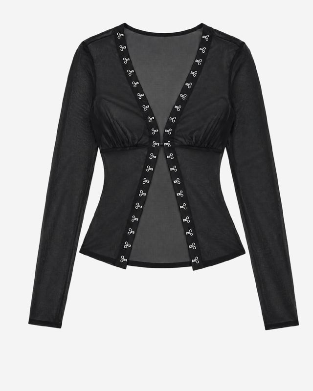 ​Blusa manga larga mesh ajustable