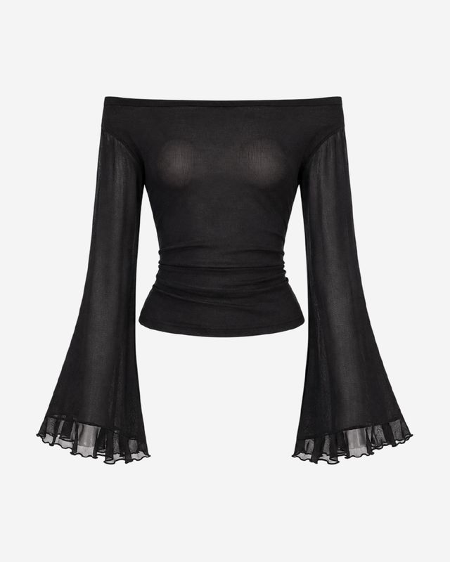 ​Blusa manga larga de campana