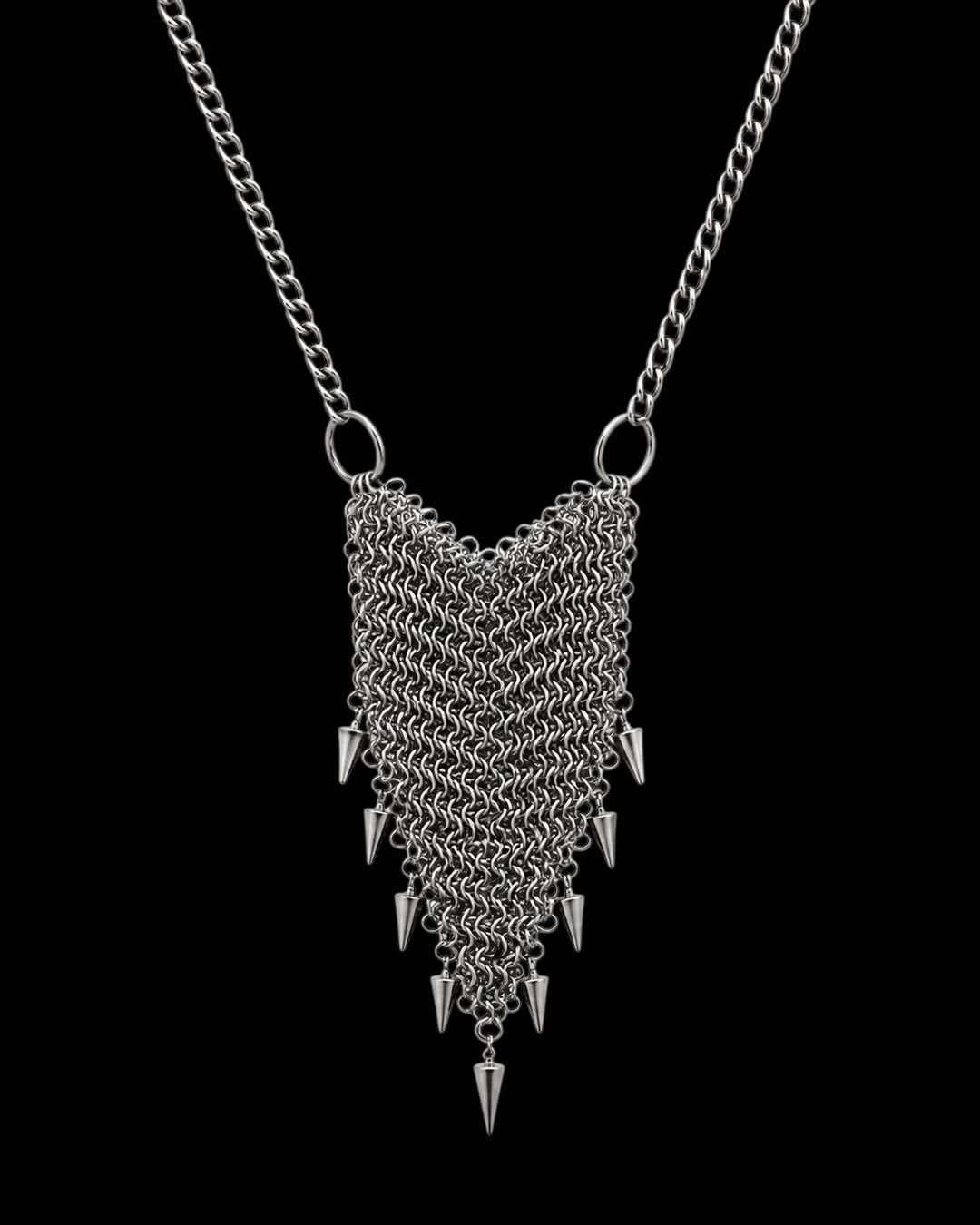 Collar largo estilo chainmail