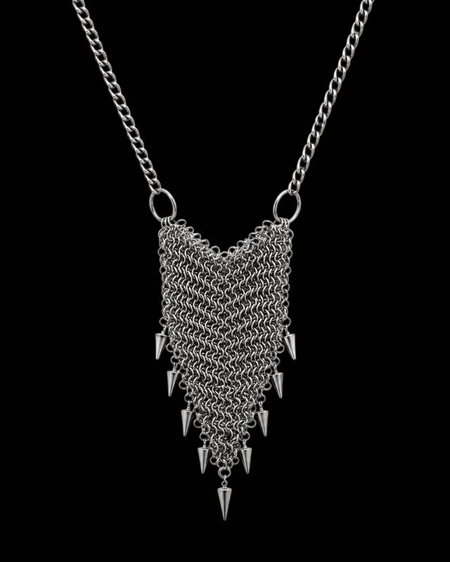 Collar largo estilo chainmail