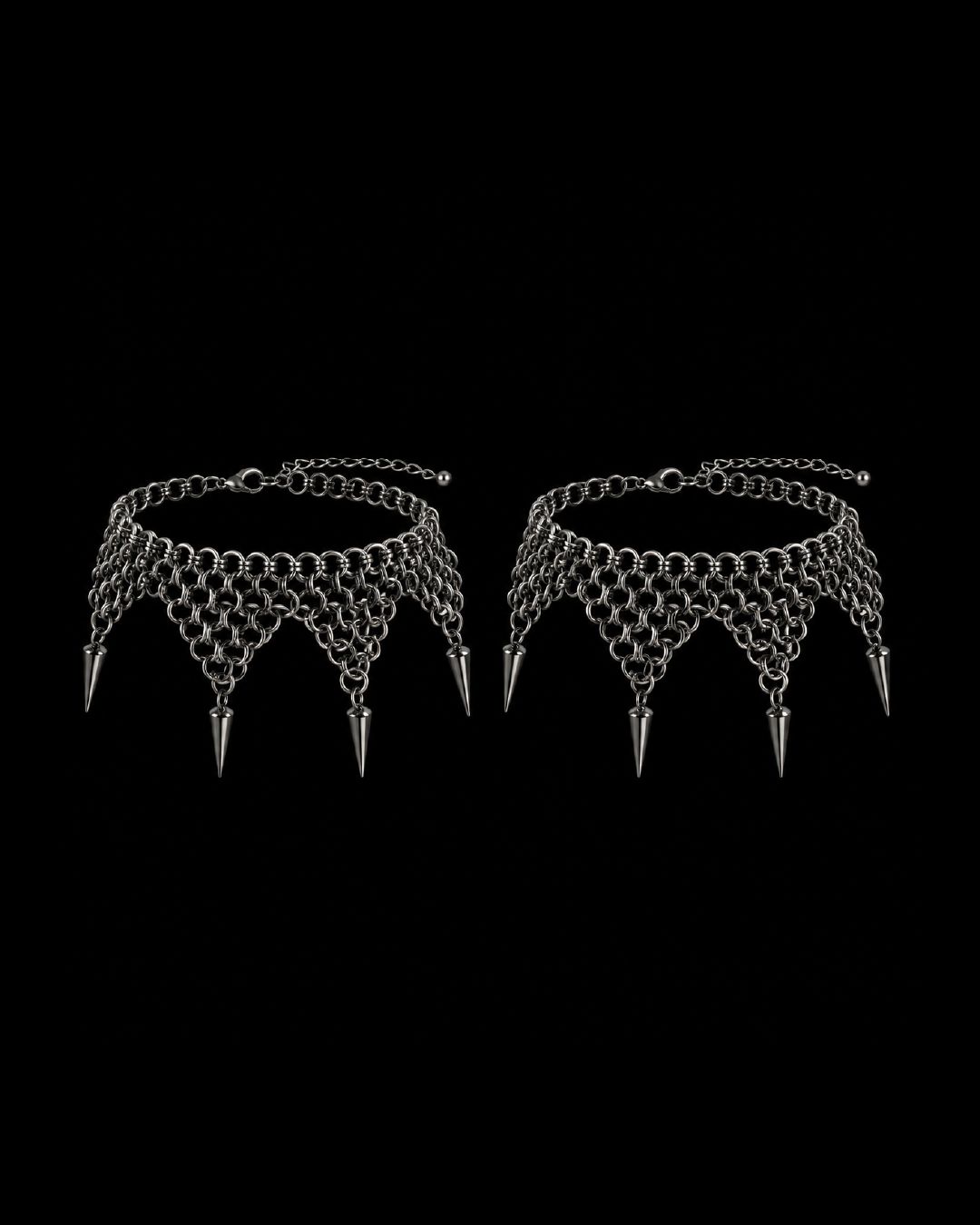Set de 2 pulseras chainmail