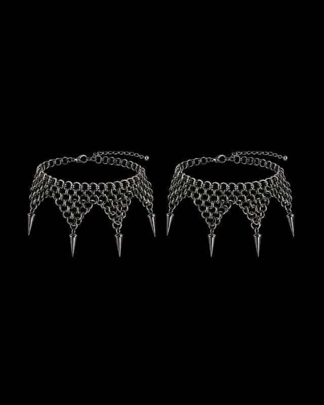 Set de 2 pulseras chainmail