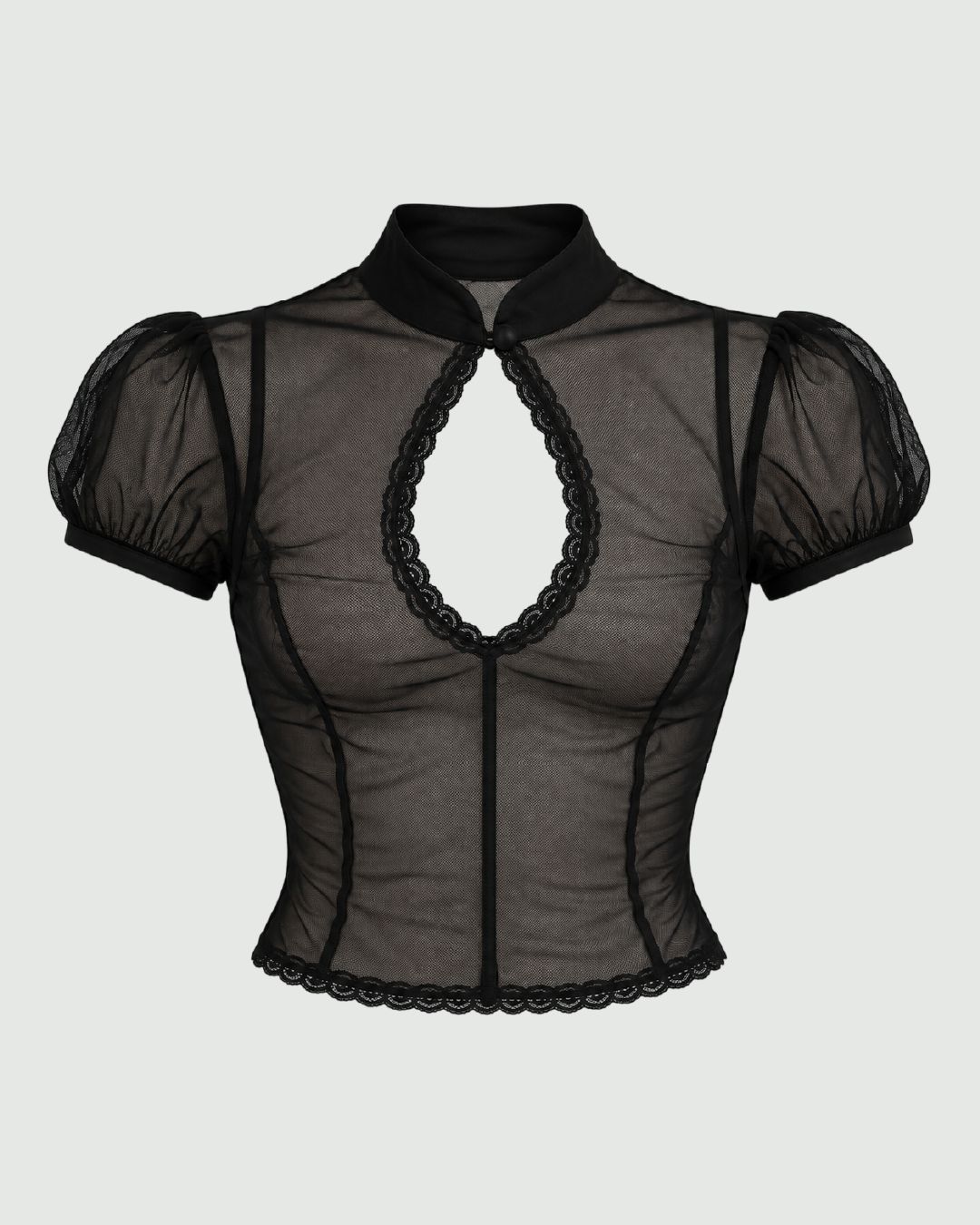 Blusa mesh estilo japones