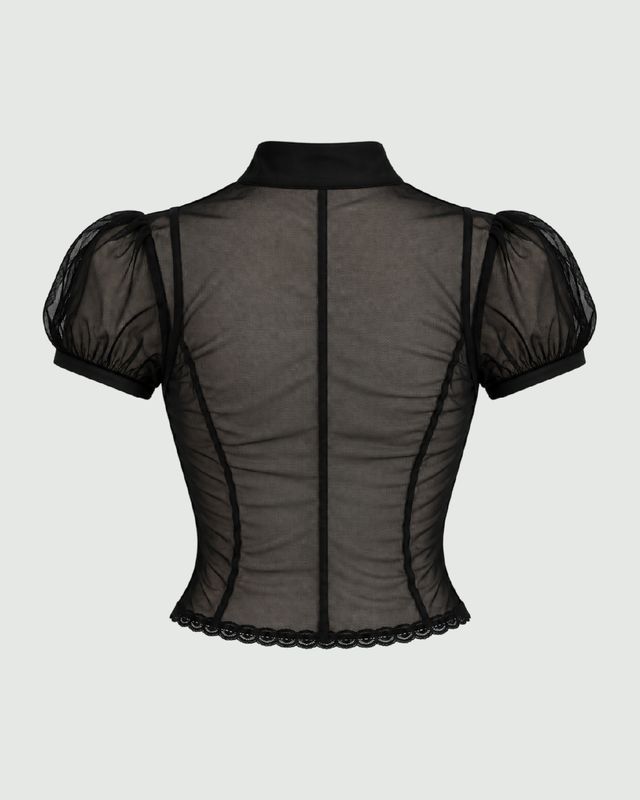 Blusa mesh estilo japones