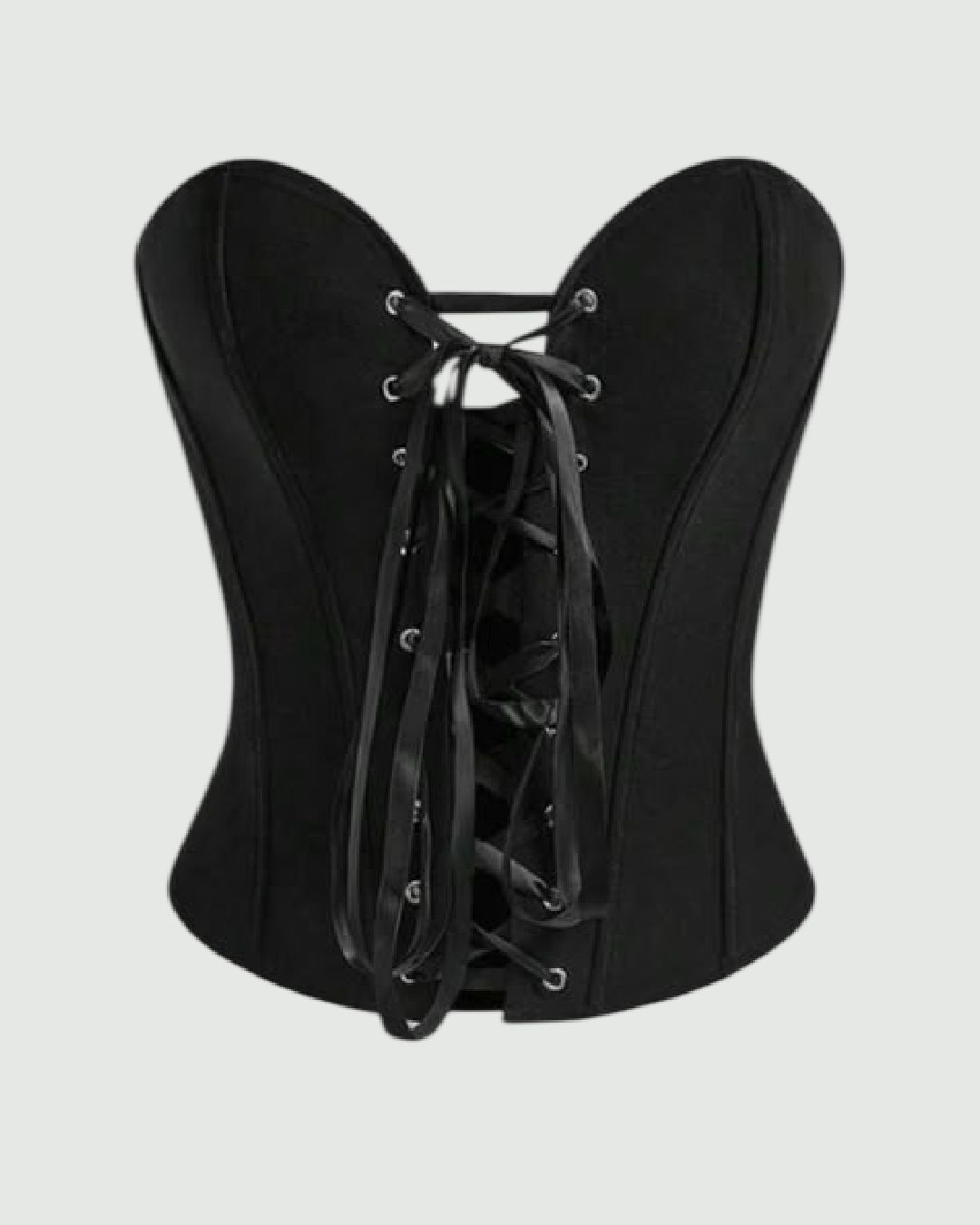 Bustier estilo corsé ajustable estilo strappless