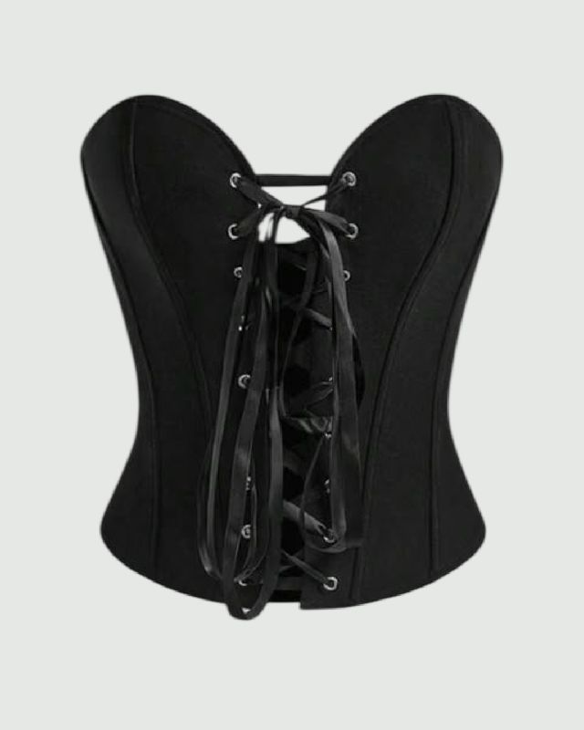 Bustier estilo corsé ajustable estilo strappless