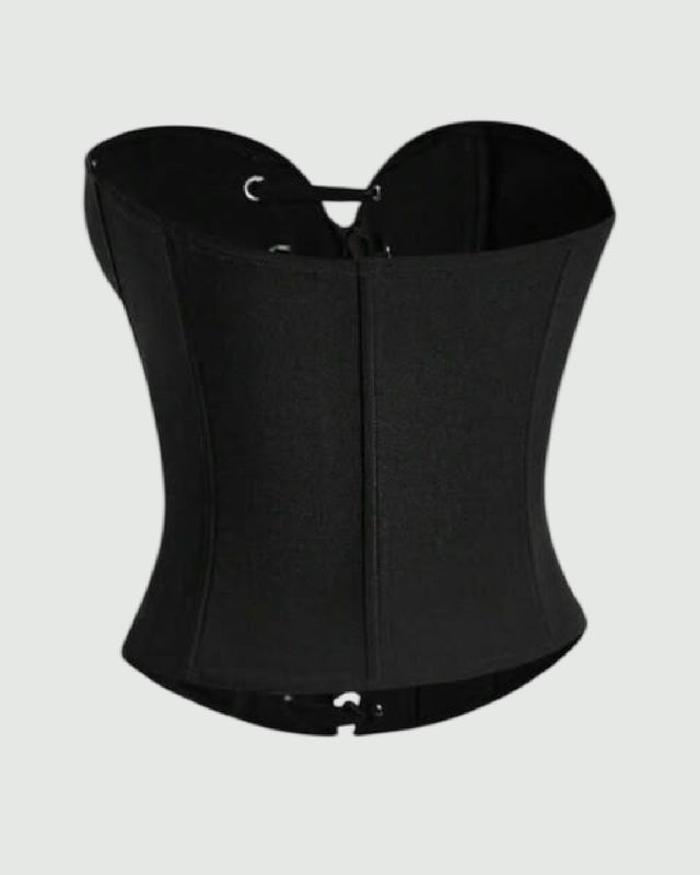 Bustier estilo corsé ajustable estilo strappless