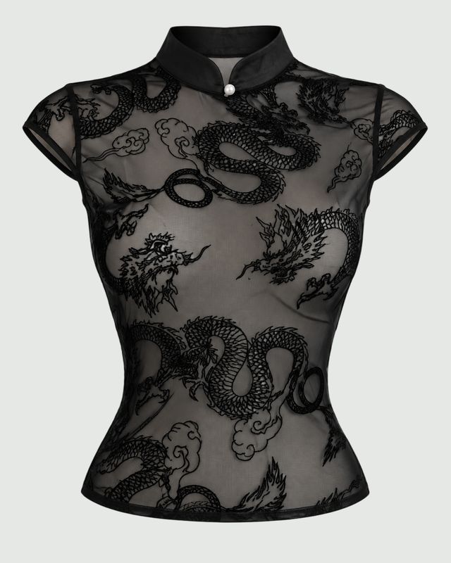 Blusa estampado dragón